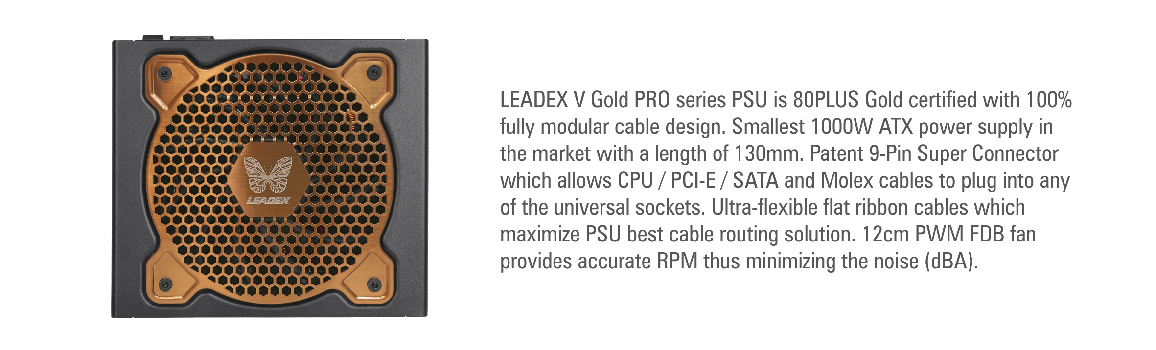 Super Flower Leadex V Gold PRO 850W ATX 80 PLUS GOLD Certified